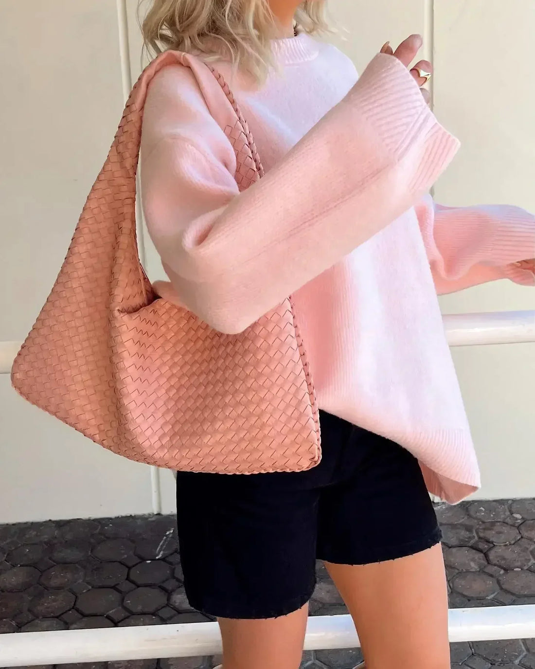 Pink Knit Sweater | Effortless Autumn Elegance