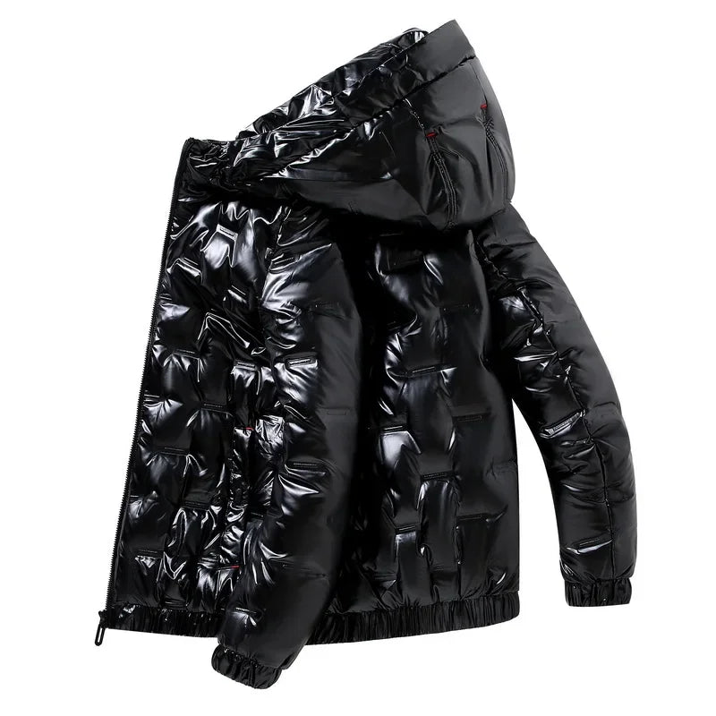 Men’s Winter Hooded Short Puffer Bomber Jacket | Elevated Cold-Weather Ease