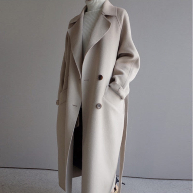 Classic Double-Breasted Trench Coat | Effortless Autumn Sophistication