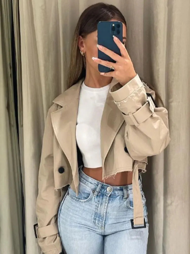 Belted Short Jacket | Refined Hourglass Silhouette And Lasting Comfort