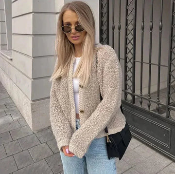 Teddy Cardigan | Plush Warmth and Effortless Quiet Luxury