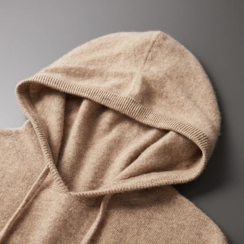 Men’s Knit Hoodie | Refined Long-Sleeve Layering Warmth