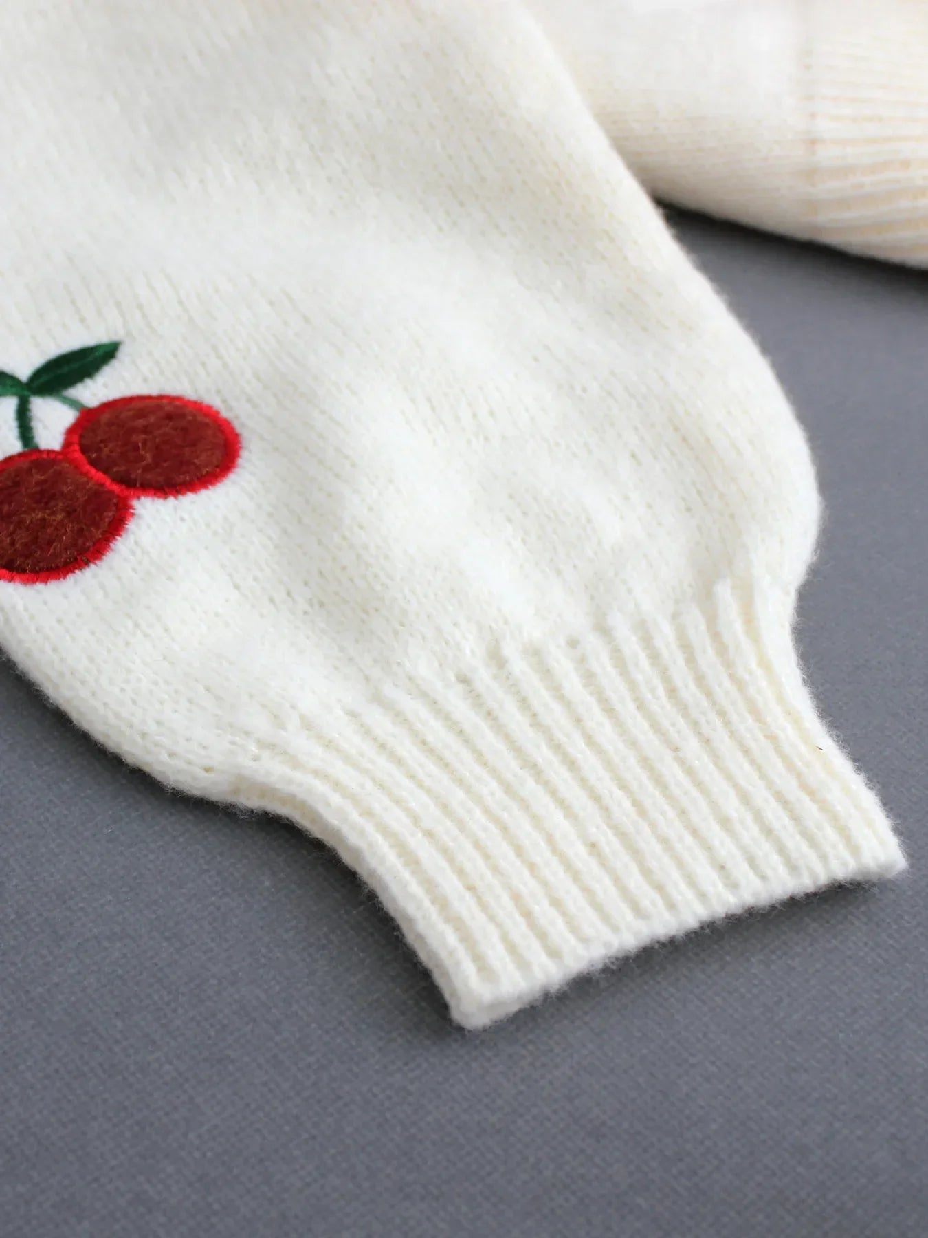 Cherry Embroidered Knit Cardigan | Playful Elegance And Timeless Style