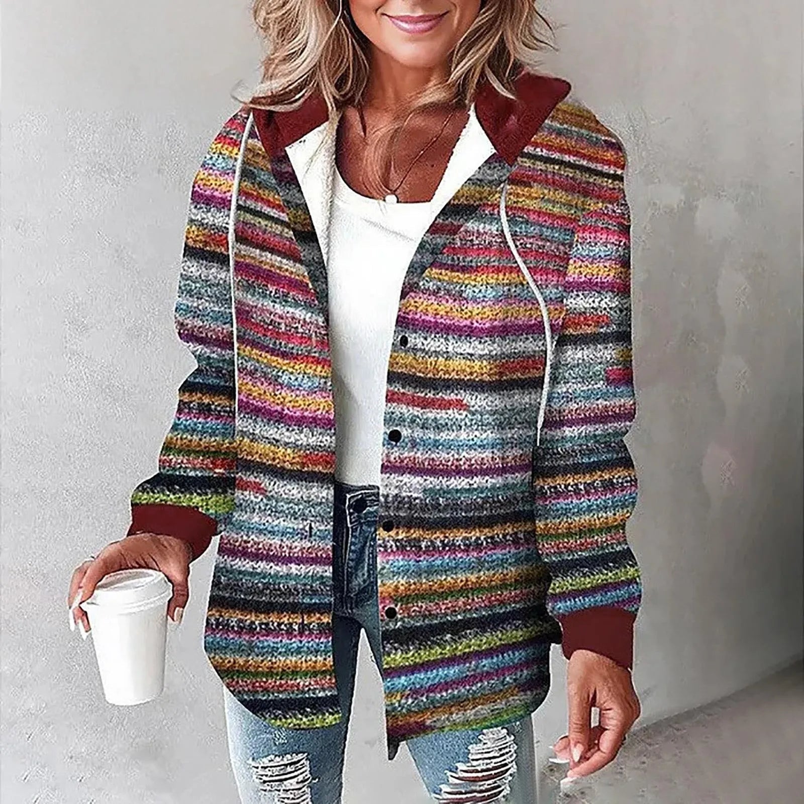 Soft-Lined Plaid Jacket | Cozy Transitional Layering With Quiet Elegance