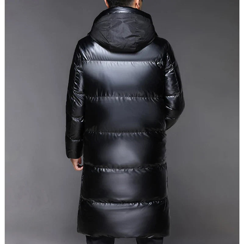 Men's Long Down Winter Puffer Coat | Modern City Warmth