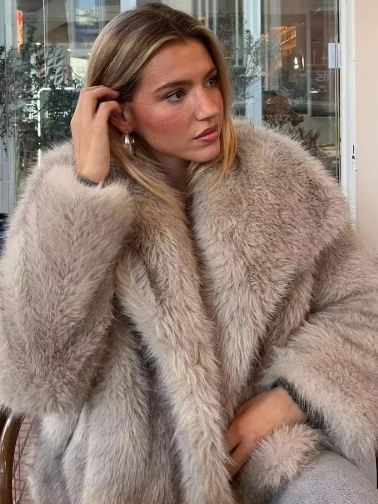 Faux Fur Coat | Luxurious Cosy Glamour For Evenings Out