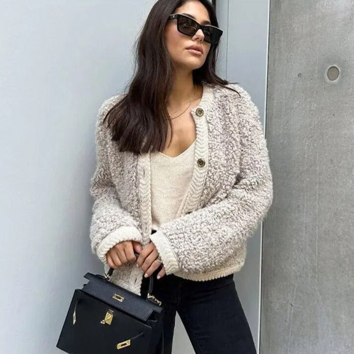 Teddy Cardigan | Plush Warmth and Effortless Quiet Luxury