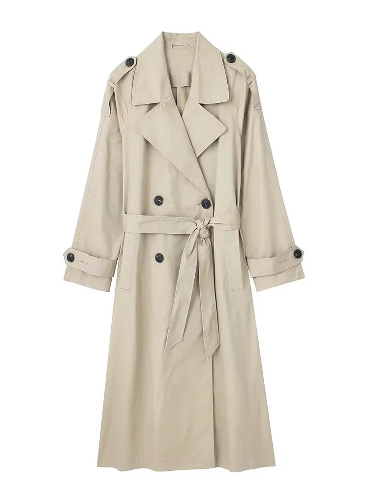Double-Breasted Belted Trench Coat | Effortless Everyday Elegance