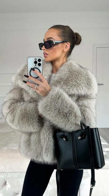 Faux Fur Coat | Luxurious Cosy Glamour For Evenings Out