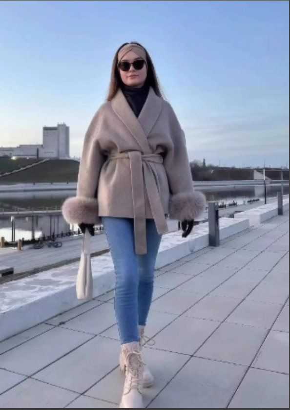 Faux Fur Trim Belted Coat | Effortless Autumn Sophistication