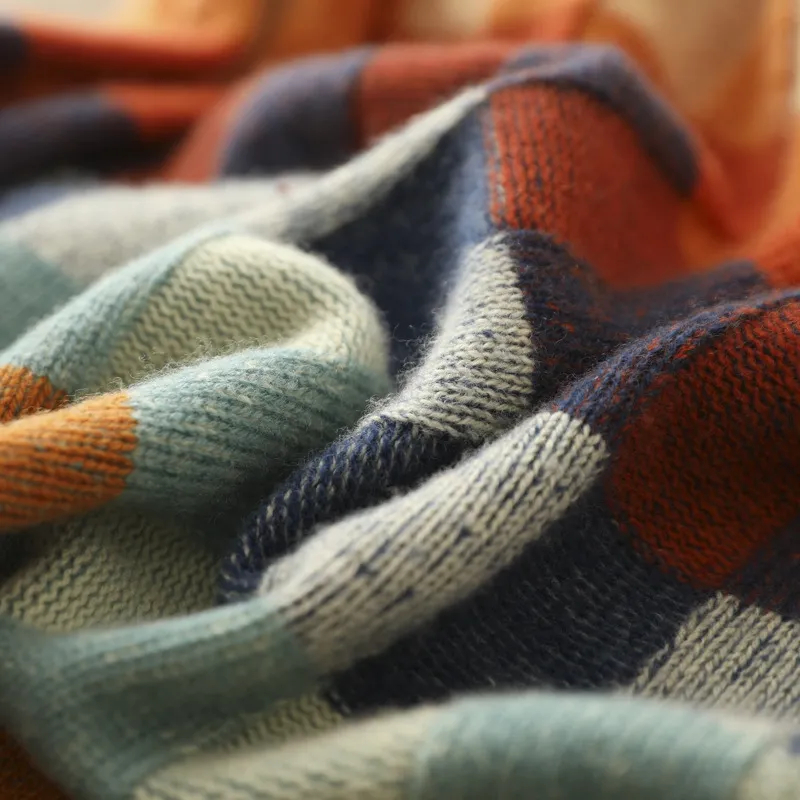 Soft Checkered Knit Sweater | Effortless Fall Color and Comfort
