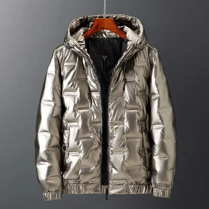 Men’s Winter Hooded Short Puffer Bomber Jacket | Elevated Cold-Weather Ease