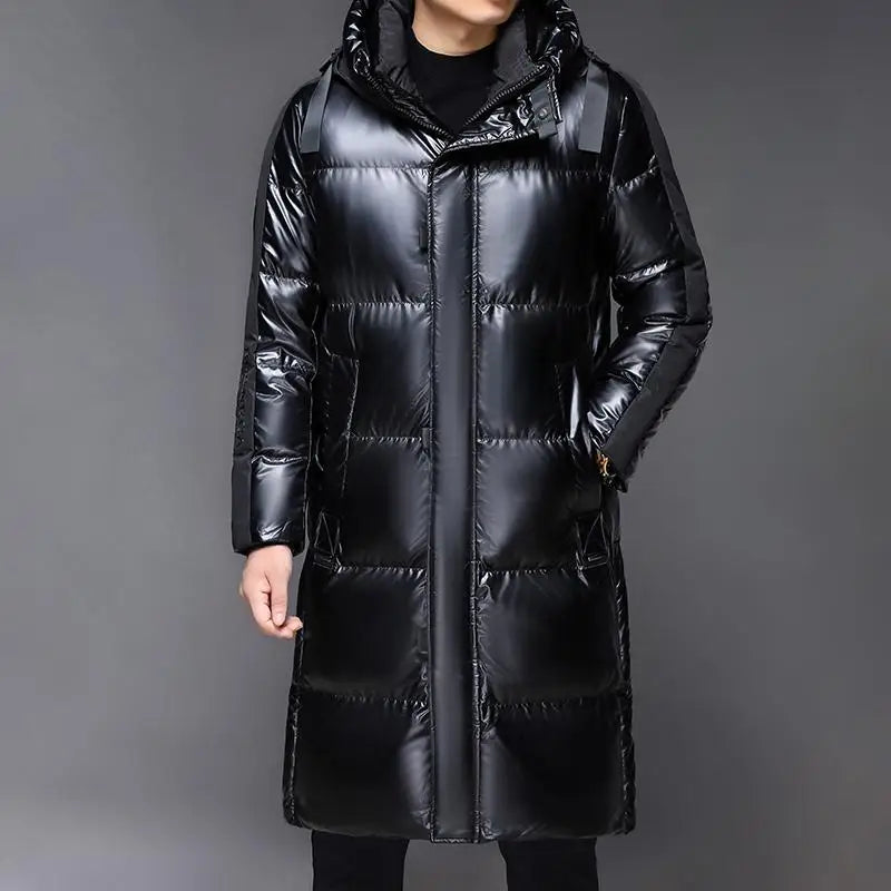 Men's Long Down Winter Puffer Coat | Modern City Warmth