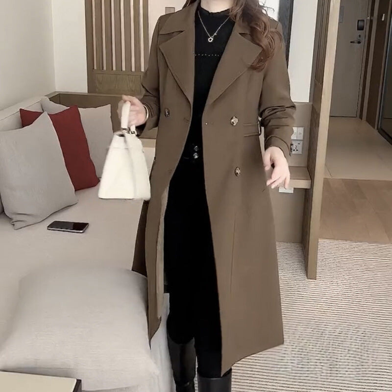 Tailored Double-Breasted Trenchcoat | Effortless Feminine Polish, Seasonless Layering