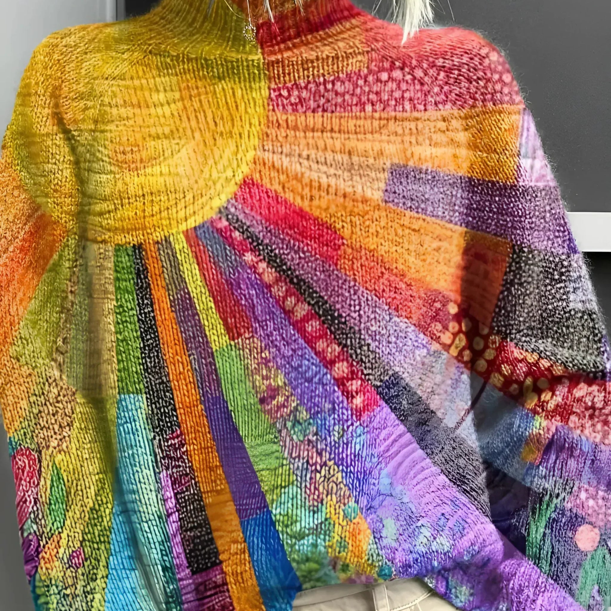 Vibrant Knit Turtleneck Sweater | Soft Breathable Everyday Luxury