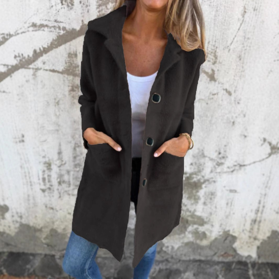 Soft Textured Coat | Effortless Day-to-Evening Refined Modern Elegance