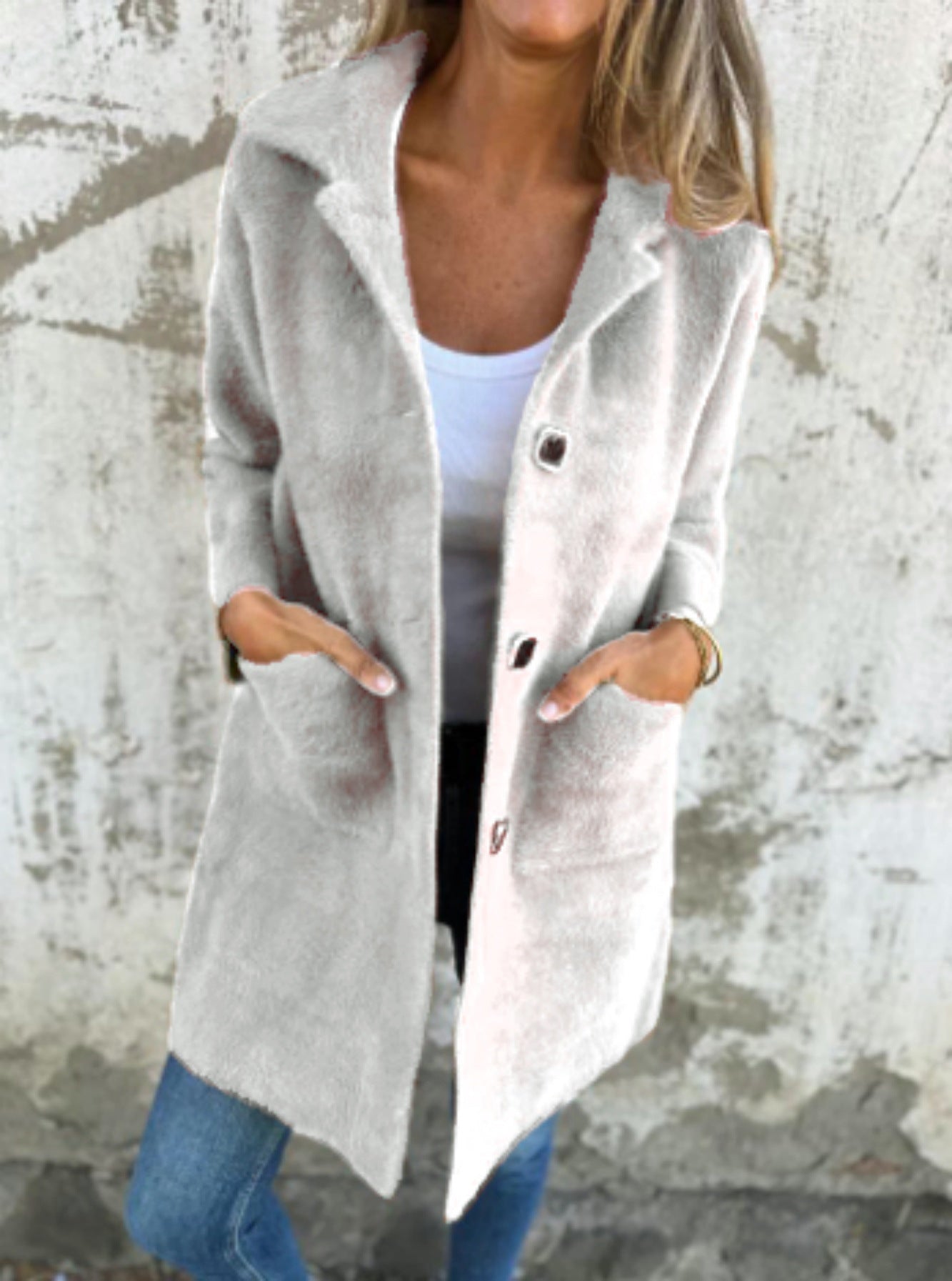 Soft Textured Coat | Effortless Day-to-Evening Refined Modern Elegance