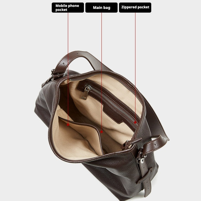 Women's Retro Genuine Leather Shoulder Bag | Effortless Elegance