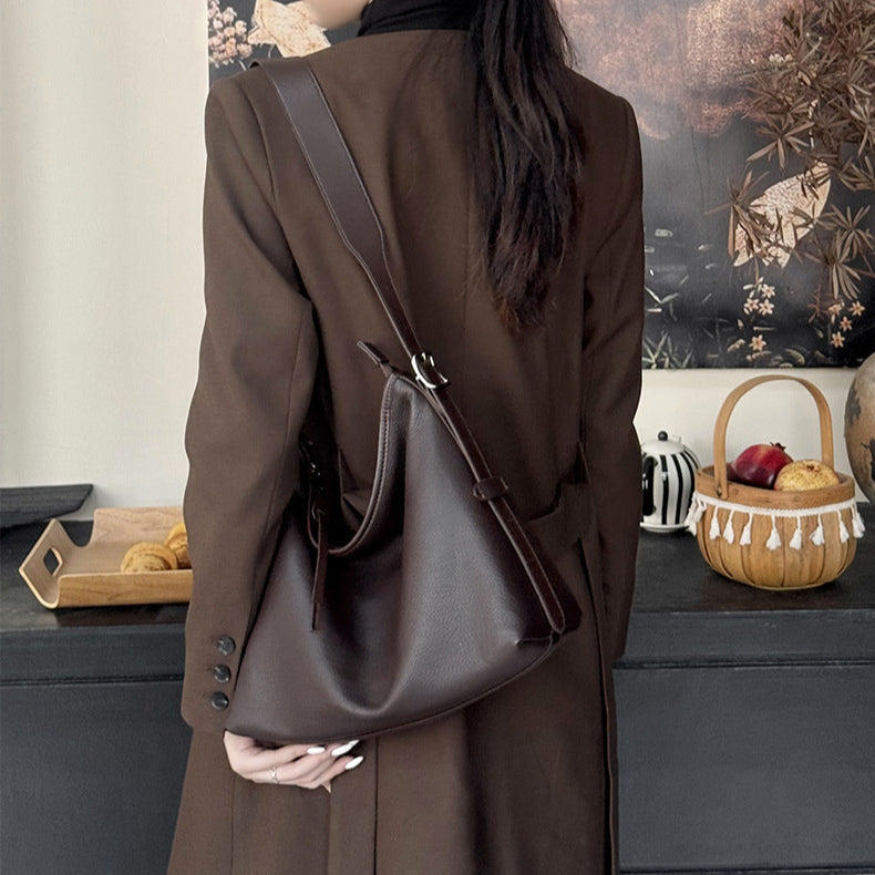Women's Retro Genuine Leather Shoulder Bag | Effortless Elegance