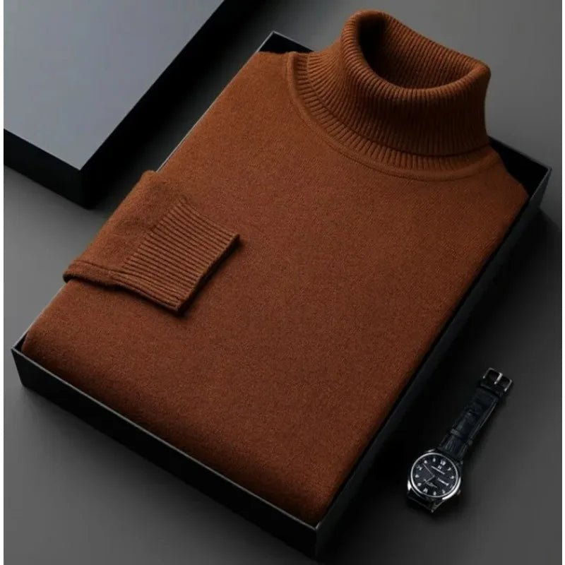Men’s Turtleneck Knit Jumper | Effortless Cold Weather Elegance