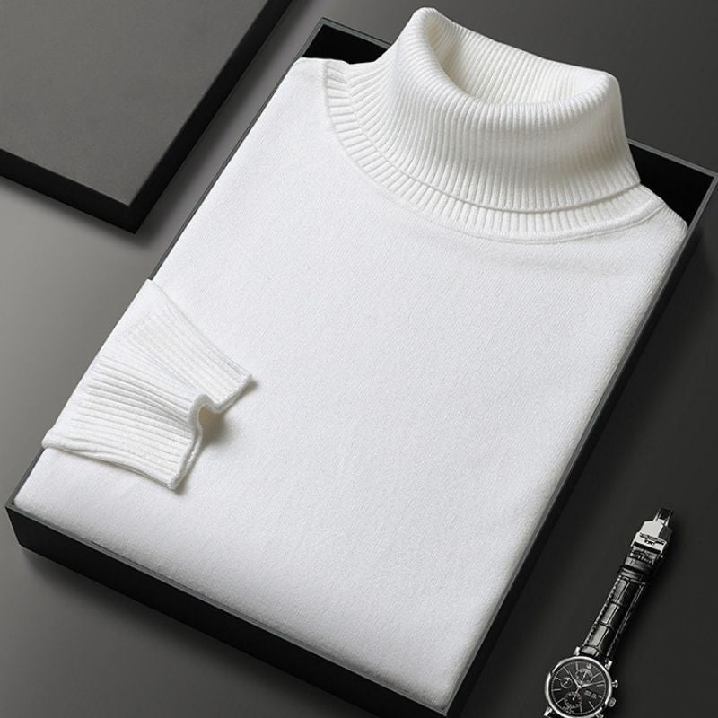 Men’s Turtleneck Knit Jumper | Effortless Cold Weather Elegance