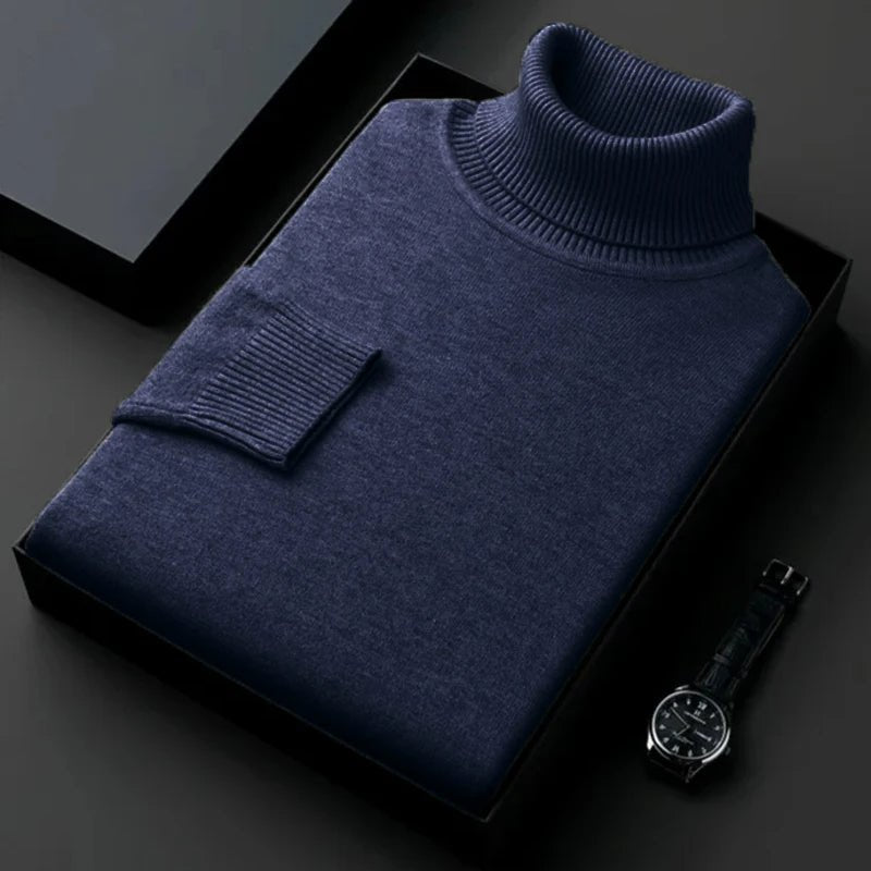 Men’s Turtleneck Knit Jumper | Effortless Cold Weather Elegance