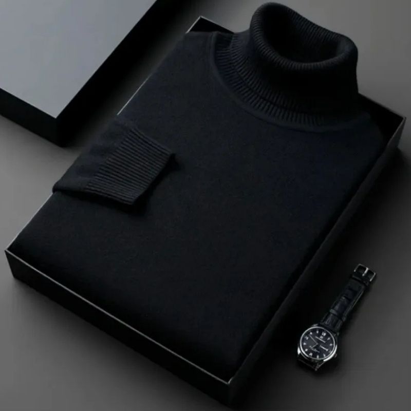 Men’s Turtleneck Knit Jumper | Effortless Cold Weather Elegance