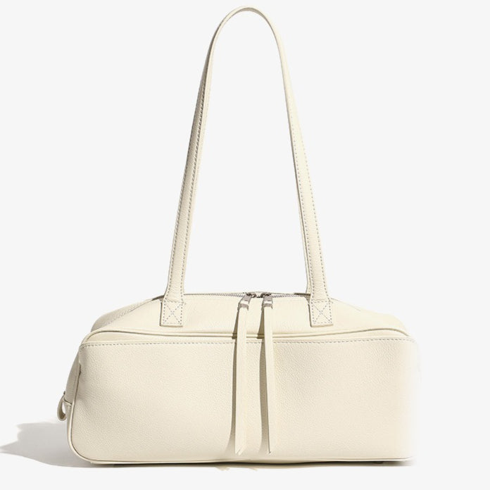 Women’s Genuine Pebbled Leather Shoulder Handbag | Effortless Everyday Elegance