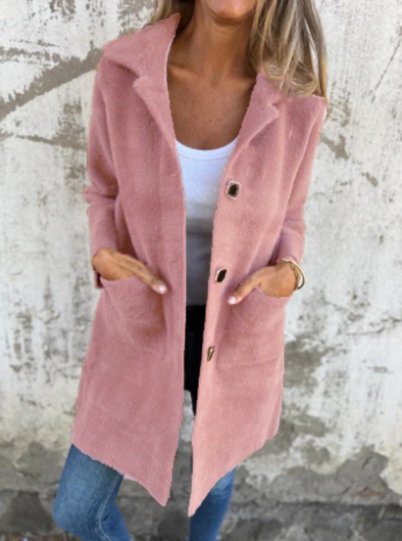 Soft Textured Coat | Effortless Day-to-Evening Refined Modern Elegance