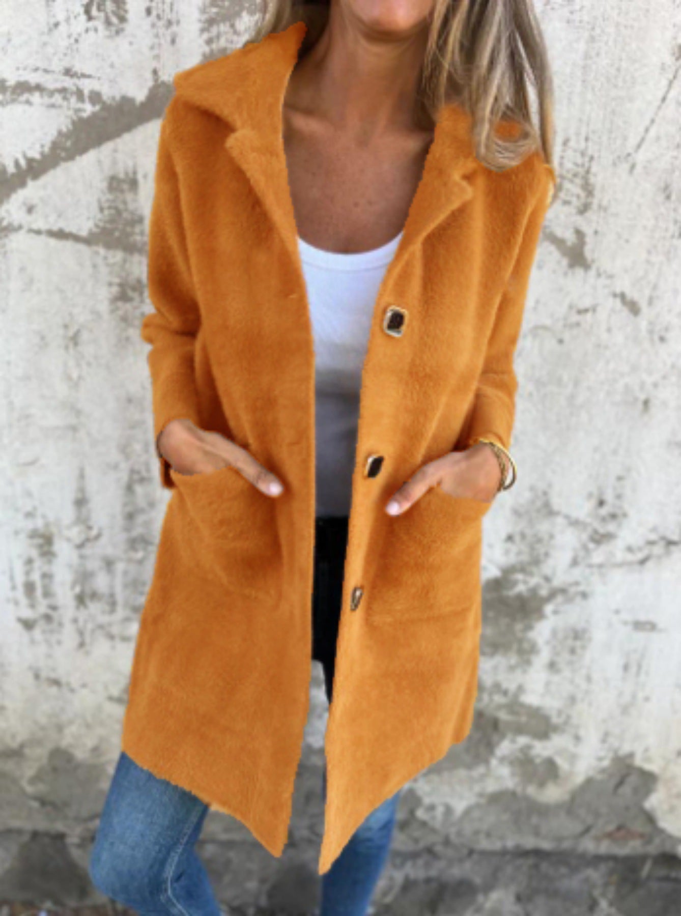 Soft Textured Coat | Effortless Day-to-Evening Refined Modern Elegance