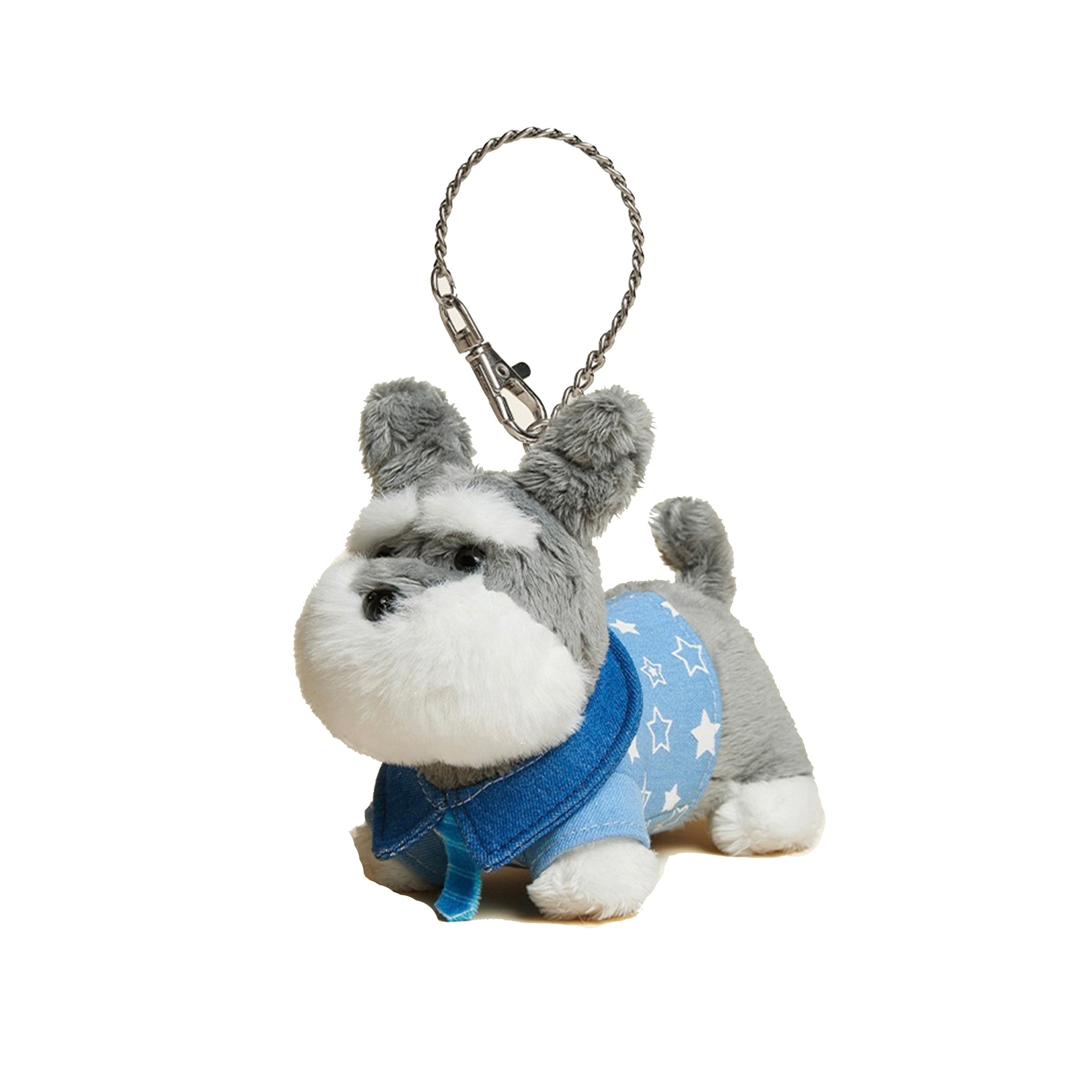 Denim Baby Pup Bag Charm | Refined Playful Elegance