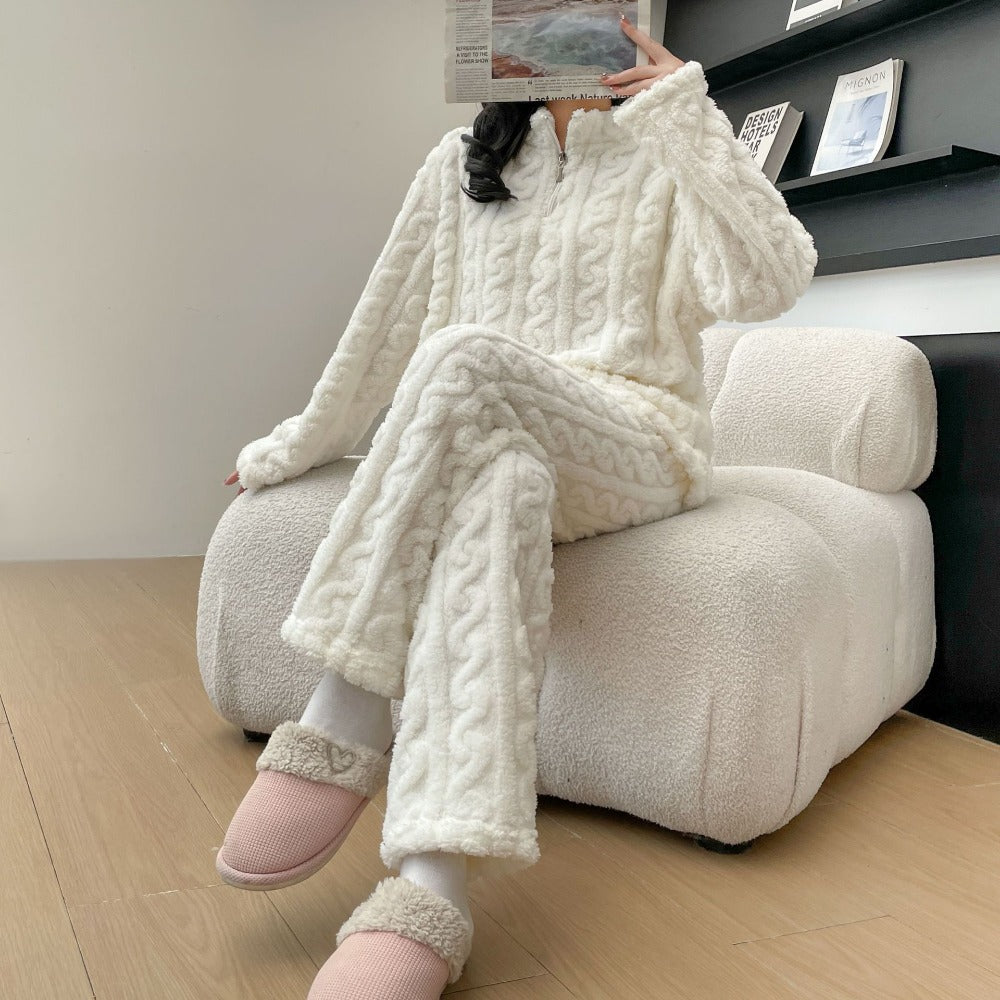 Sophie | Plush Cable-Knit Lounge Set | Warmth Meets Pure Comfort