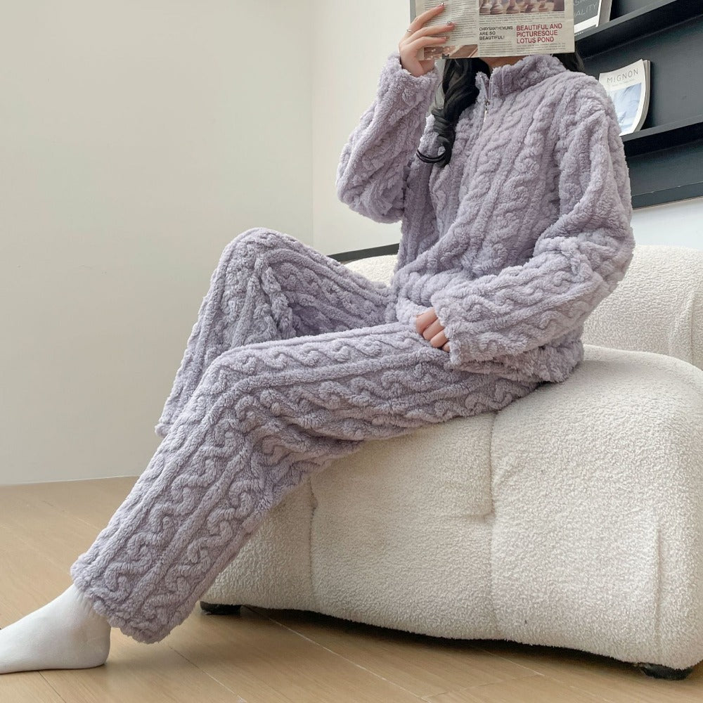 Sophie | Plush Cable-Knit Lounge Set | Warmth Meets Pure Comfort