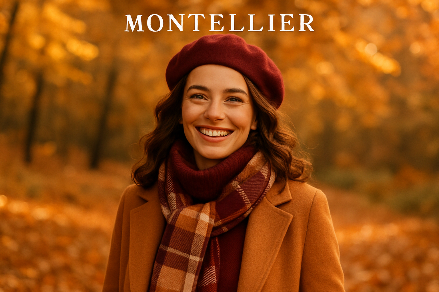 happy women, smiling, friendly, autumn vibes, clothing brand (MONTELLIER)