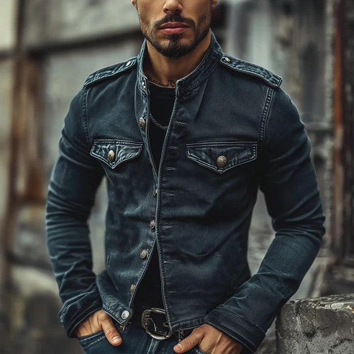 Men’s Slim Fit Long Sleeve Jacket | Refined Urban Edge