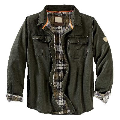 Men's Fleece-Lined Flannel Jacket | Effortless Modern Cold-Weather Sophistication
