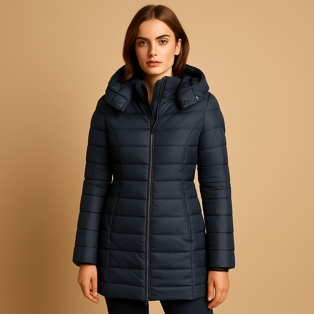 Organic Down Quilted Puffer Jacket | Effortless Cold-Weather Elegance