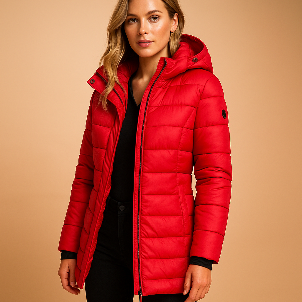 Organic Down Quilted Puffer Jacket | Effortless Cold-Weather Elegance