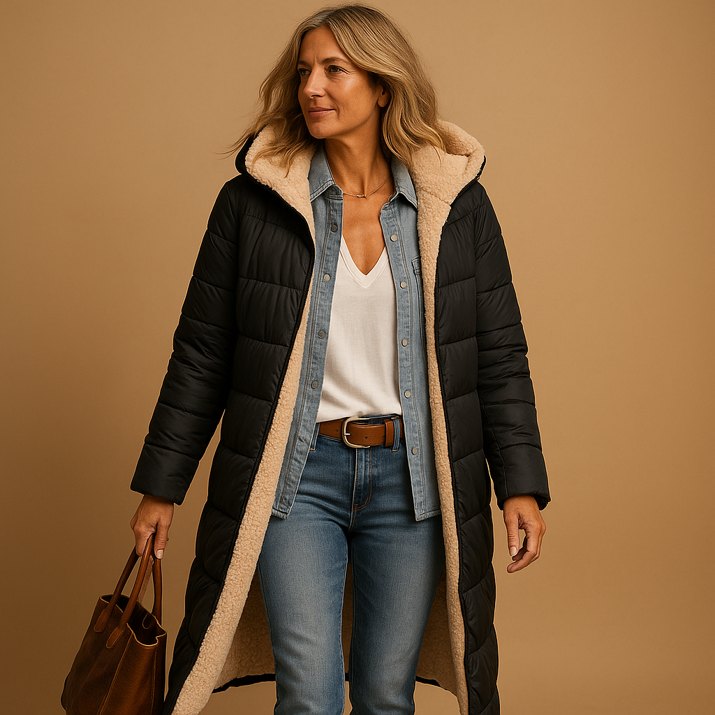 Women's Insulated Long Winter Coat | Sleek Warmth, Quiet Luxury