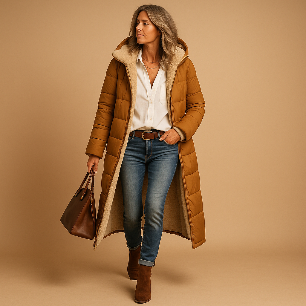 Women's Insulated Long Winter Coat | Sleek Warmth, Quiet Luxury