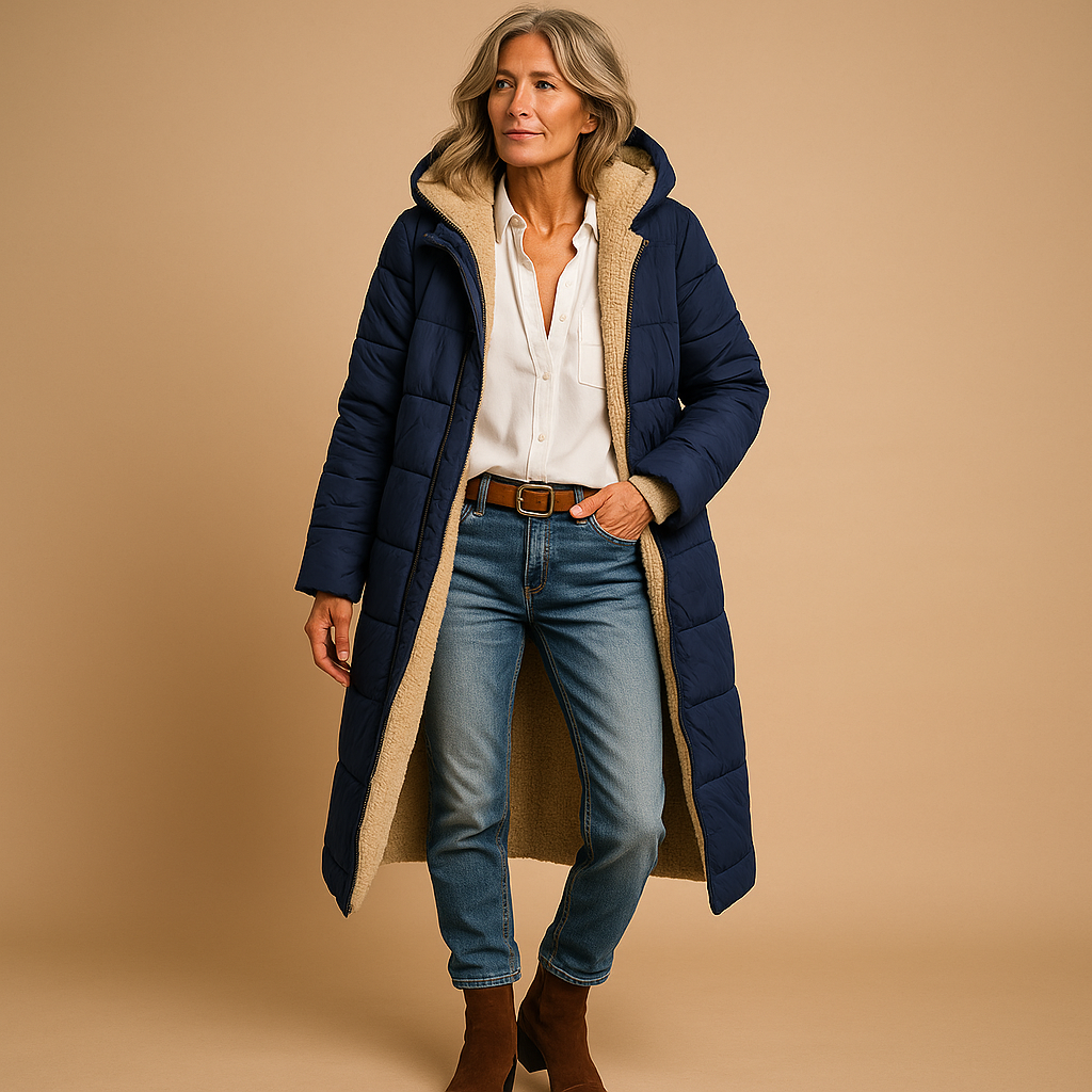 Women's Insulated Long Winter Coat | Sleek Warmth, Quiet Luxury