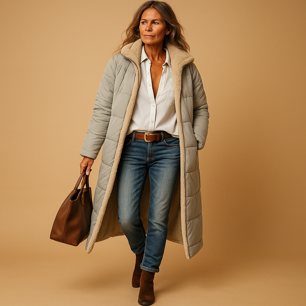 Women's Insulated Long Winter Coat | Sleek Warmth, Quiet Luxury