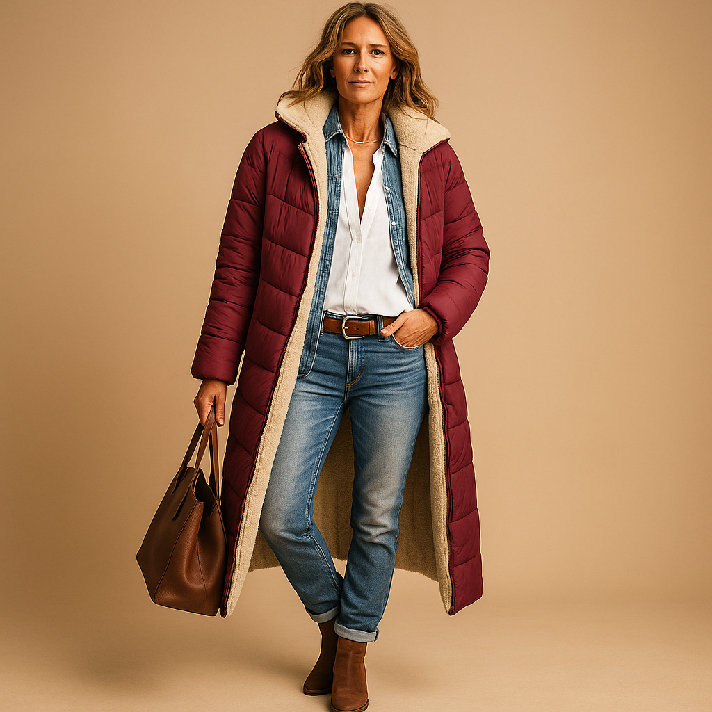 Women's Insulated Long Winter Coat | Sleek Warmth, Quiet Luxury