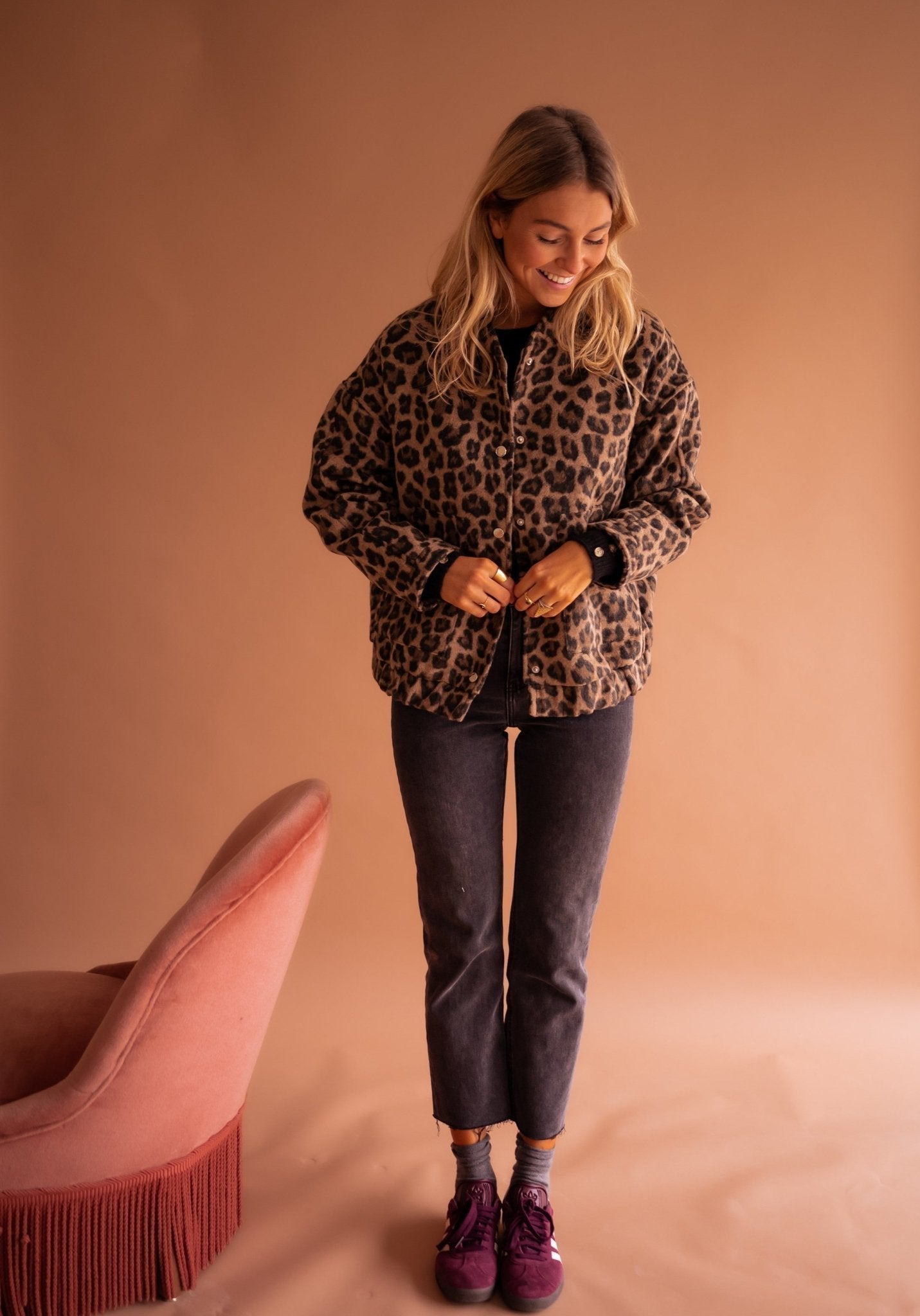 Trendy Autumn Leopard Print Jacket | Lightweight Effortless Chic