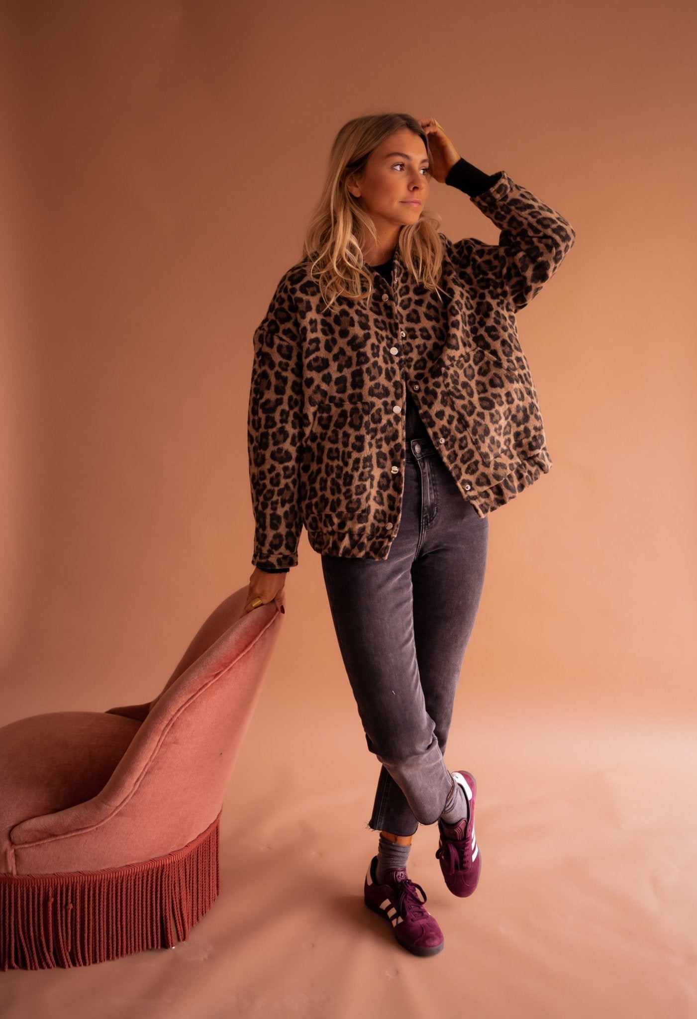 Trendy Autumn Leopard Print Jacket | Lightweight Effortless Chic