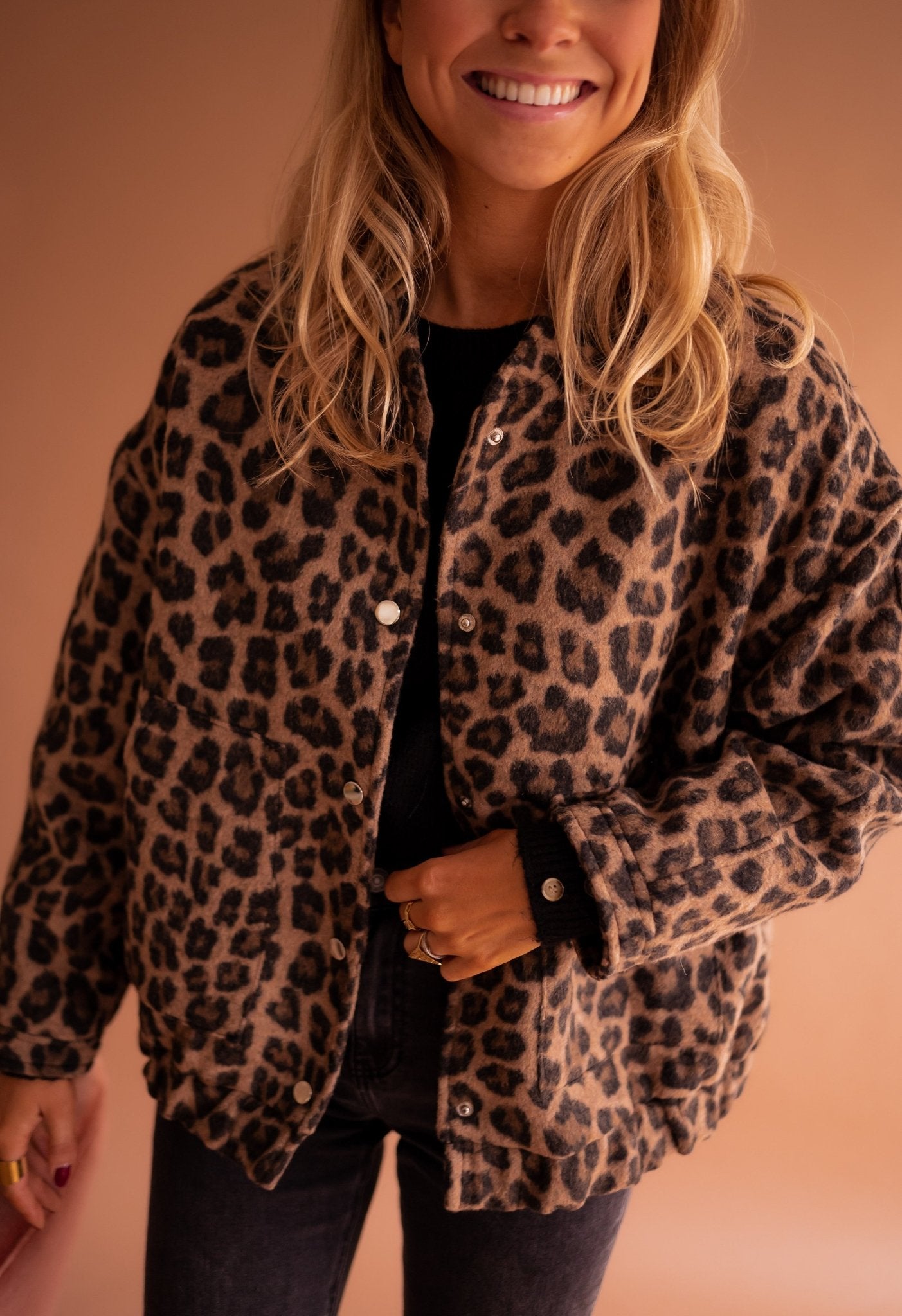 Trendy Autumn Leopard Print Jacket | Lightweight Effortless Chic