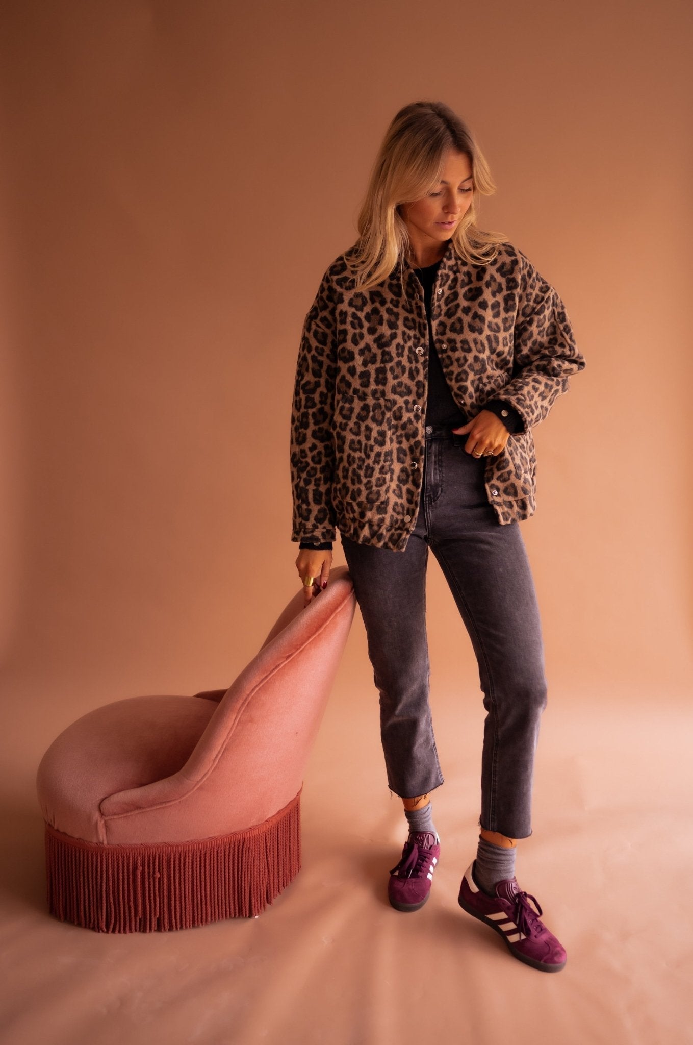 Trendy Autumn Leopard Print Jacket | Lightweight Effortless Chic