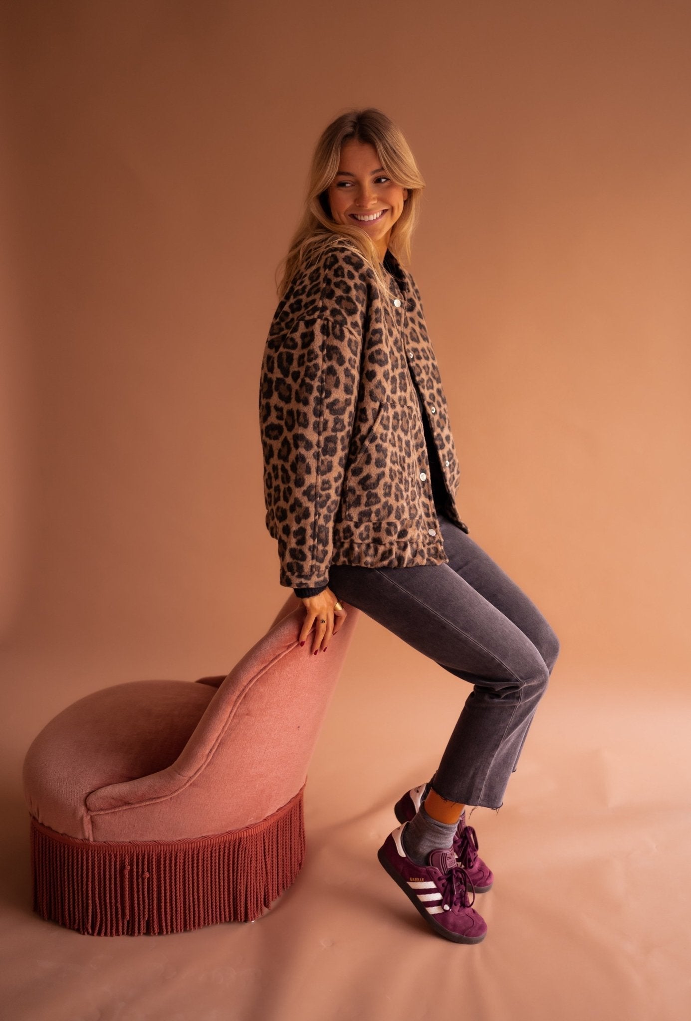 Trendy Autumn Leopard Print Jacket | Lightweight Effortless Chic