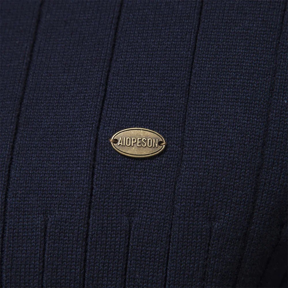 Men’s Ribbed Knit Half-Zip Jumper | Effortless Modern Sophistication