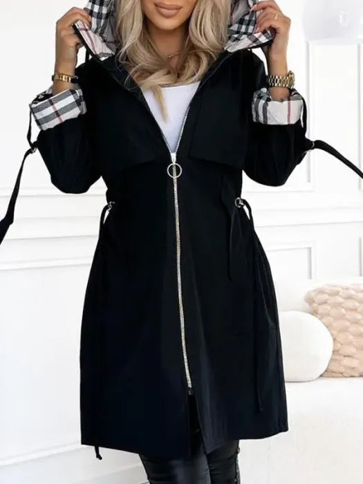 Waterproof Windproof Zip Coat | Tailored Fit and Quiet Everyday Elegance
